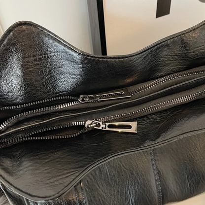 Women’s Shoulder Tote Bag – Zip Top, Crossbody Strap