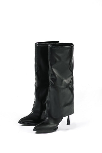 Womens Boots Black Oversized