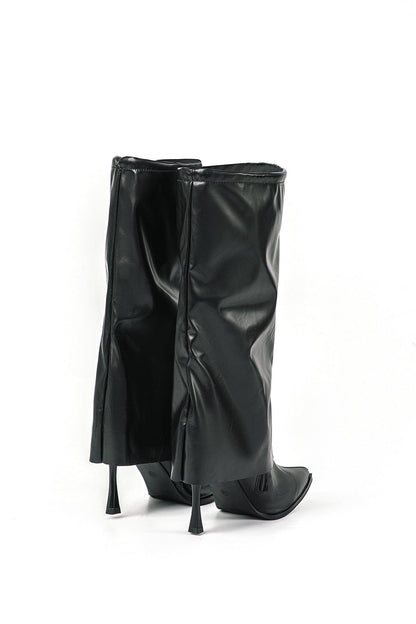 Womens Boots Black Oversized