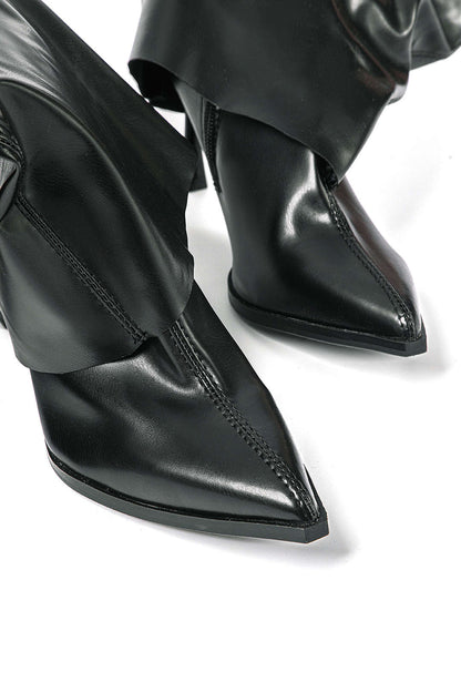 Womens Boots Black Oversized