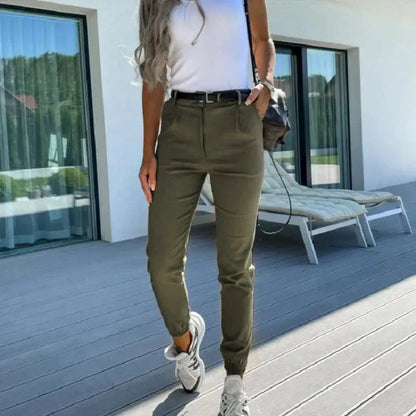 Womens Chino Pants Ankle Length