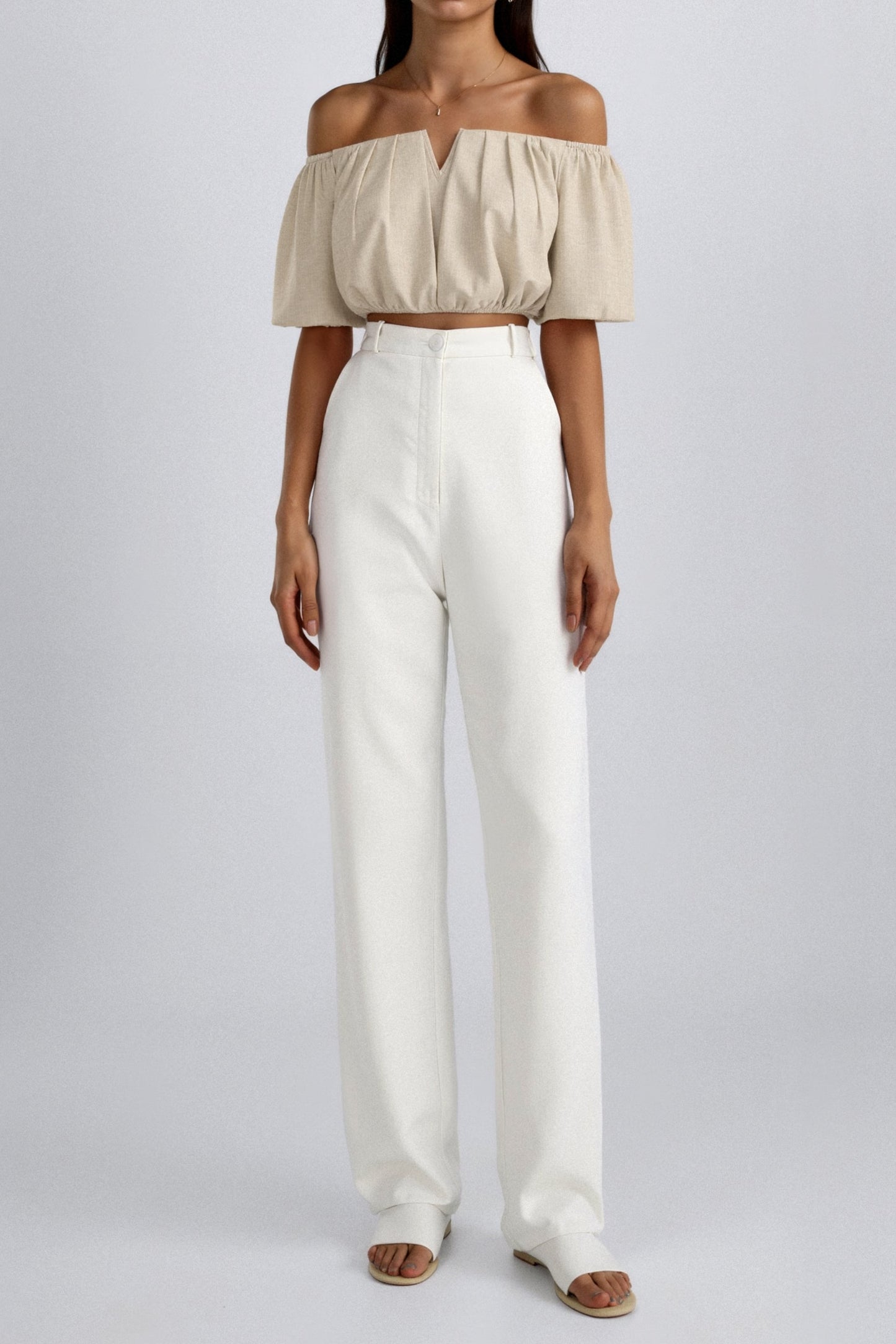 Womens Going Out Top Off-Shoulder V-Neck