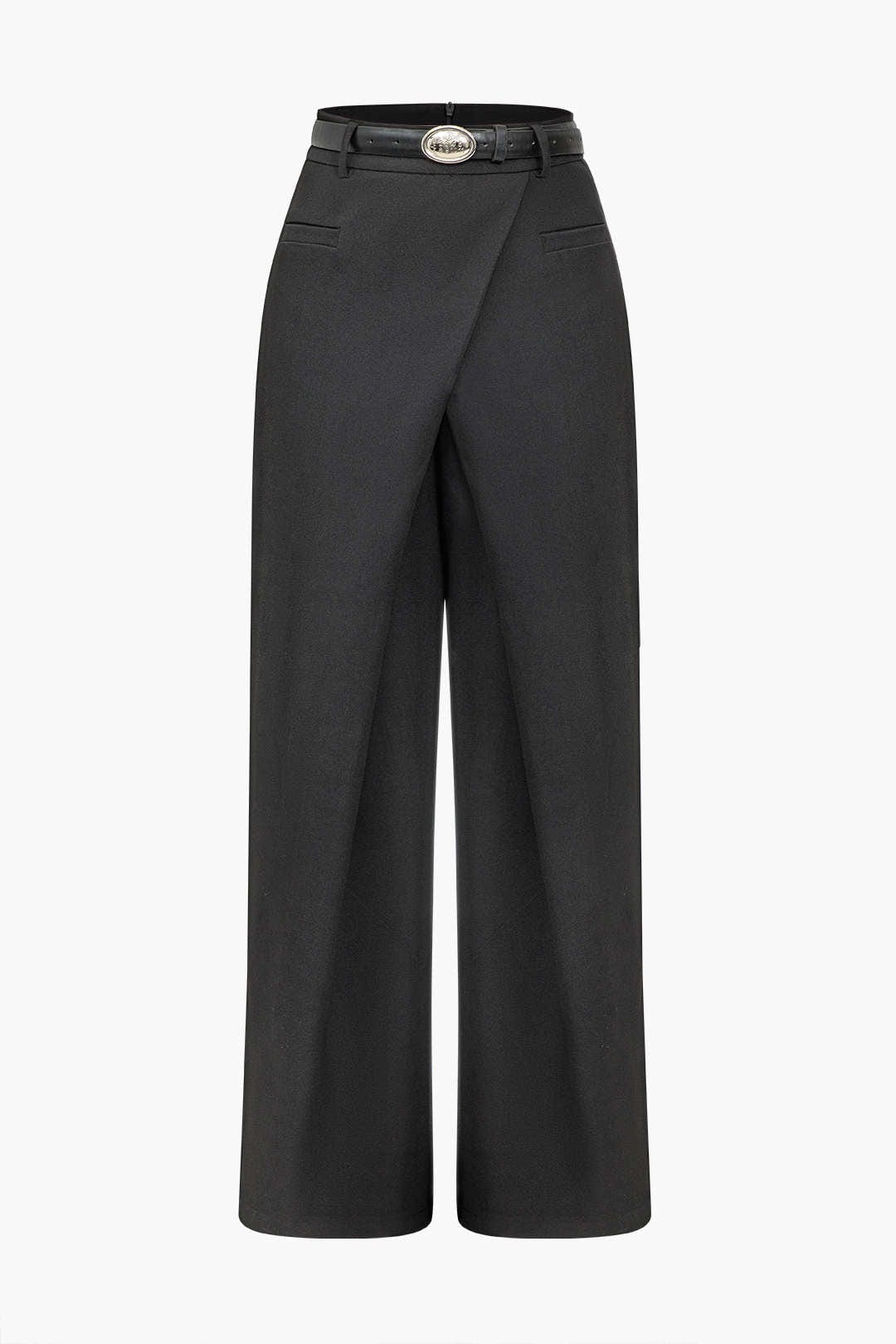 Womens Linen Wide Leg Pants