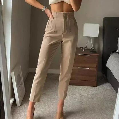 Womens Trousers High Waist