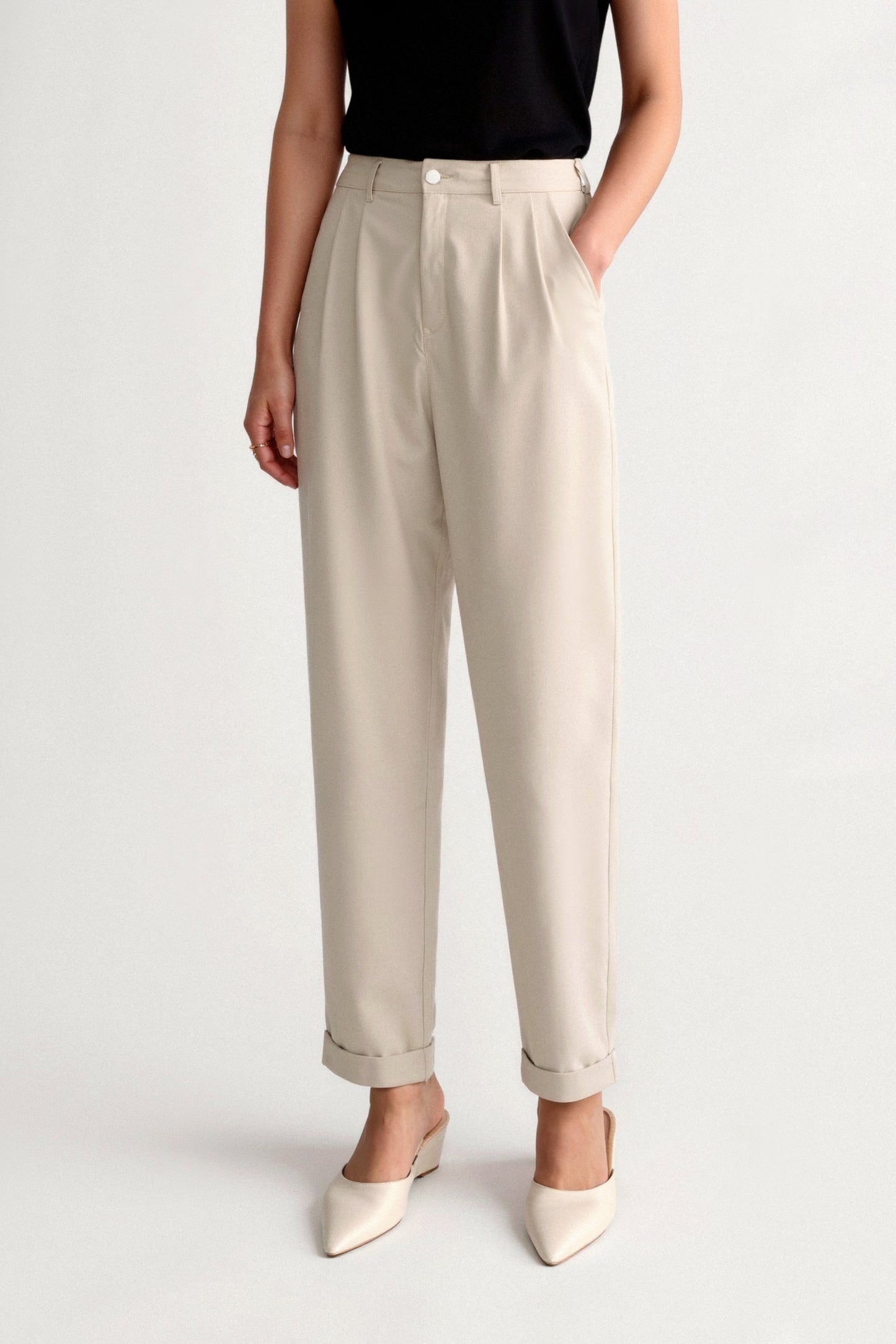 Womens Trousers With Pleats