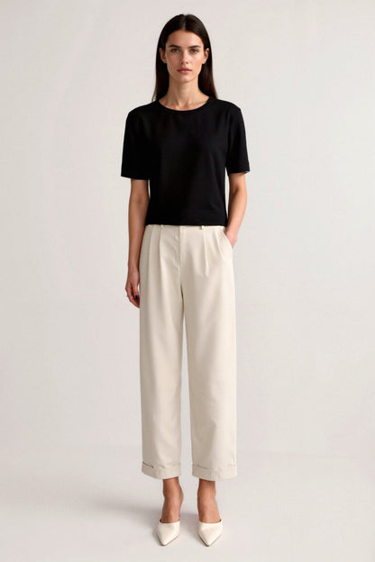 Womens Trousers With Pleats