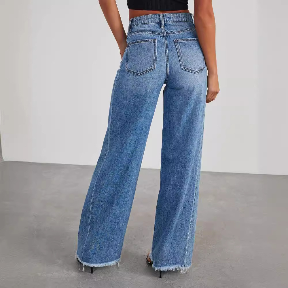 Womens Wide Leg Jeans