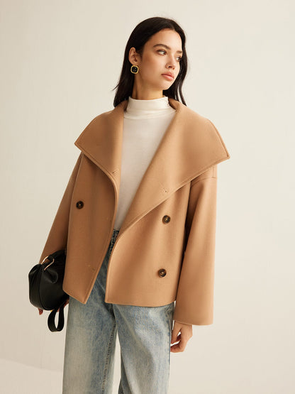 Womens Wool Coat Cropped