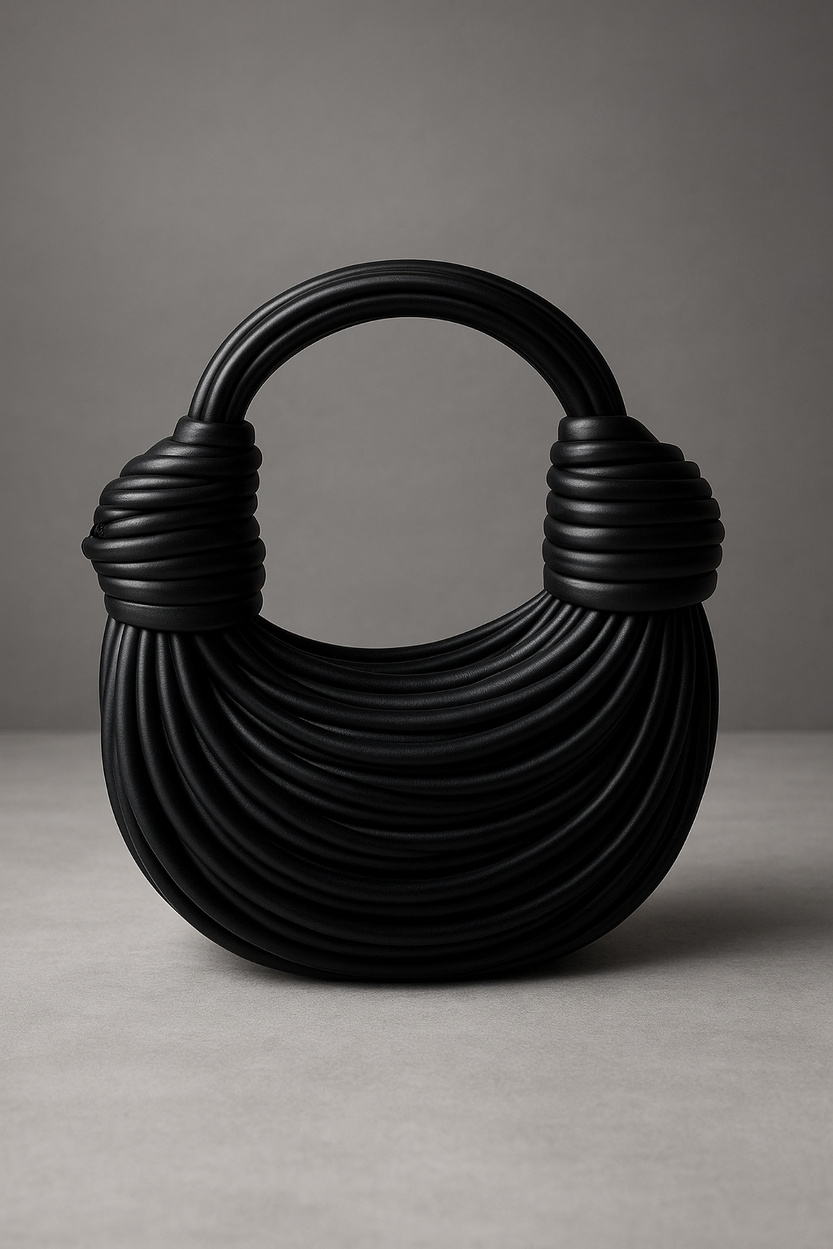 Étoile Sculpted Woven Handbag | Green Curved Design