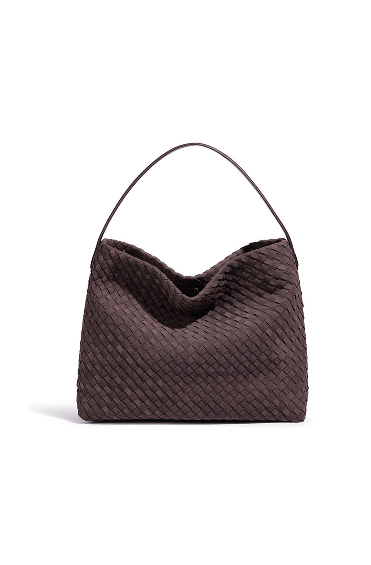 Woven Vegan Leather Tote Bag