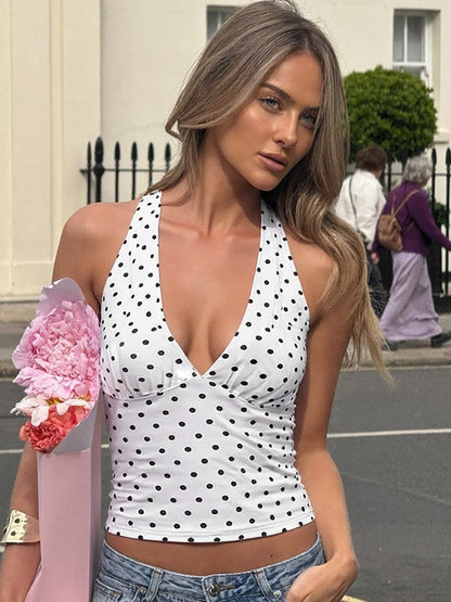 Polka Dot Crop Top