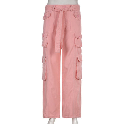 DressBetty - Y2K Jeans Low Rise Trousers Blue Vintage Gothic Print Baggy Casual Wide Leg Denim Aesthetic