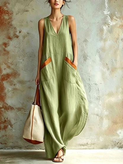 Solid Color Versatile Jumpsuit