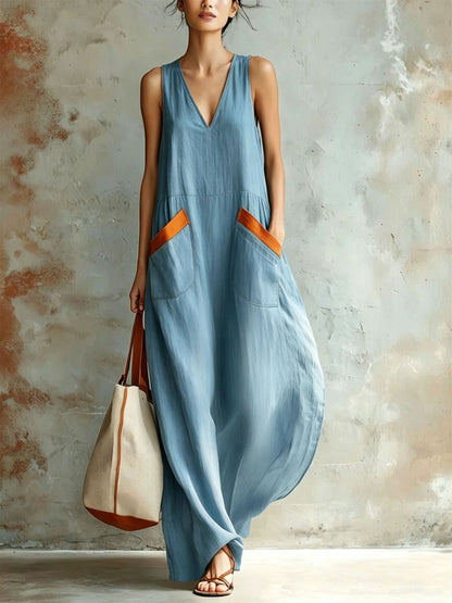 Solid Color Versatile Jumpsuit