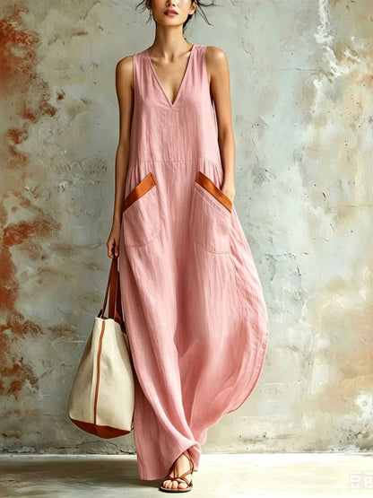 Solid Color Versatile Jumpsuit