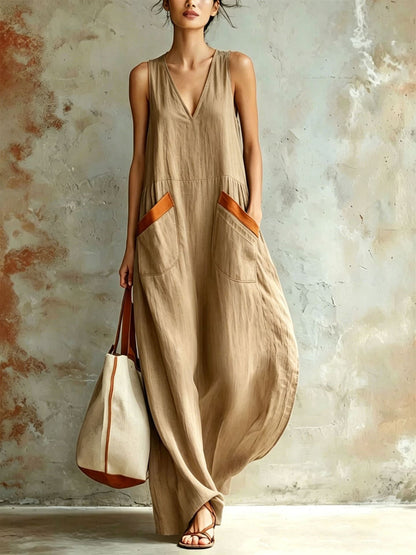 Solid Color Versatile Jumpsuit