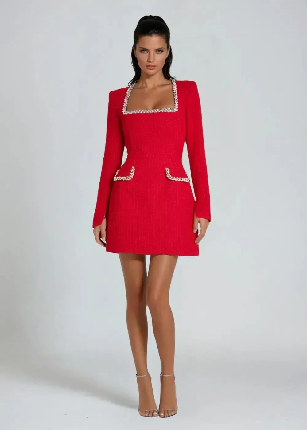 | Mini dress in luxurious fabric