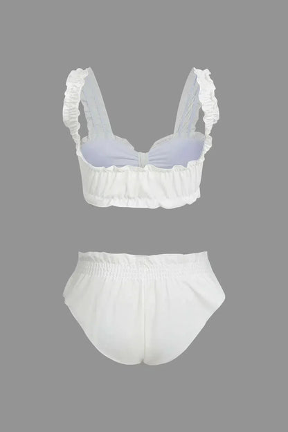 | Frill Trim Bikini Set