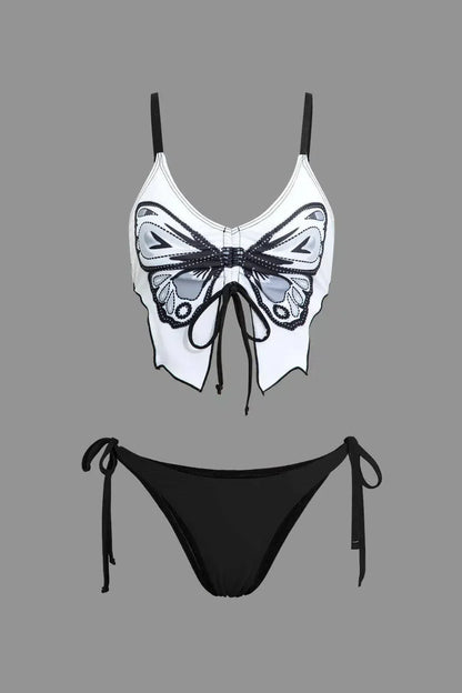 | Butterfly Pattern Swimwear Set