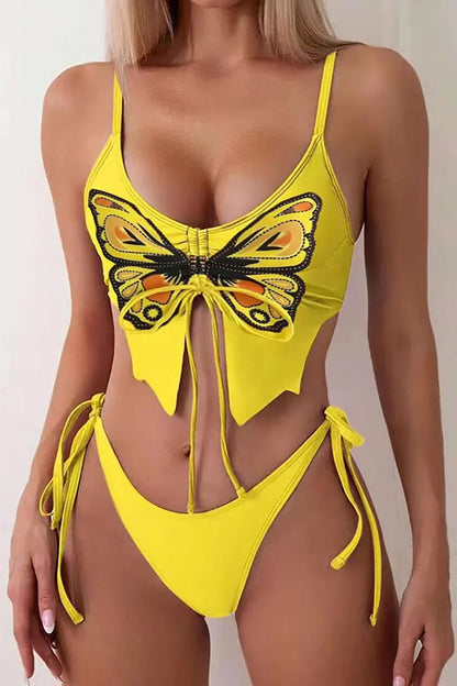| Butterfly Pattern Swimwear Set