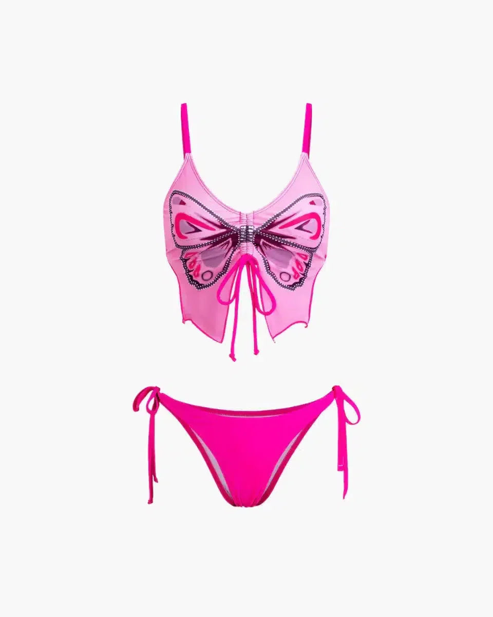 | Butterfly Pattern Swimwear Set