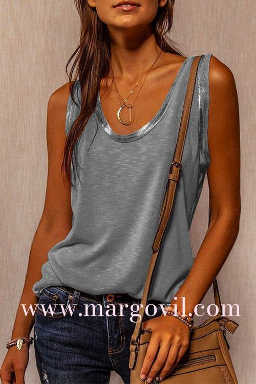 Margovil Summer Splice Sleeveless Top