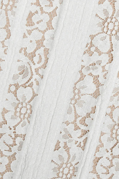 Off-Shoulder Lace Bodycon Boho Dress