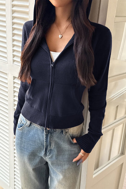 Y2K Trendy Knit Hoodie