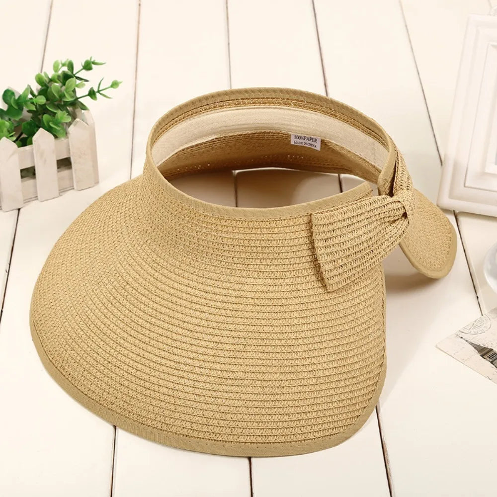 The Soleil — Foldable Straw Visor Hat