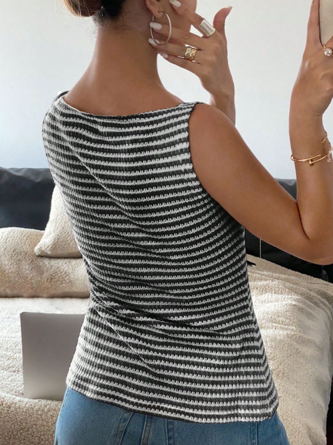 Cecily Button Down Tank