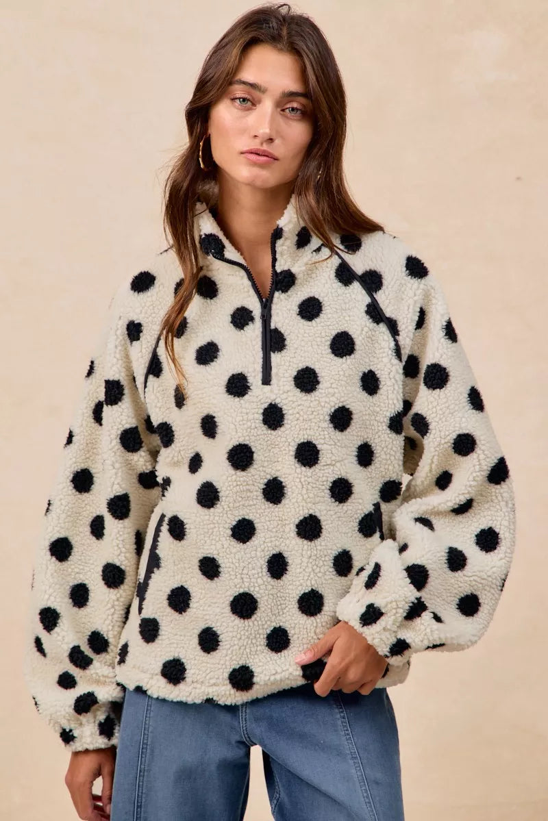 BiBi Polka Dot Sherpa