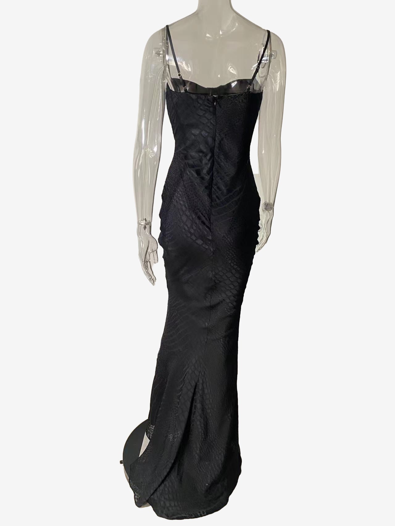 Cowl Neck Animal Pattern Fishtail Maxi Cami Dress For Women 2026