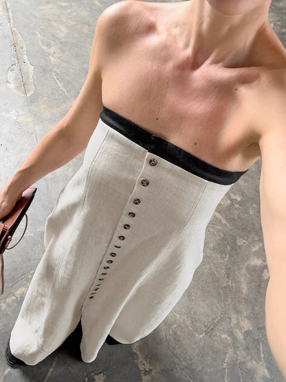 Kara Linen Maxi Dress