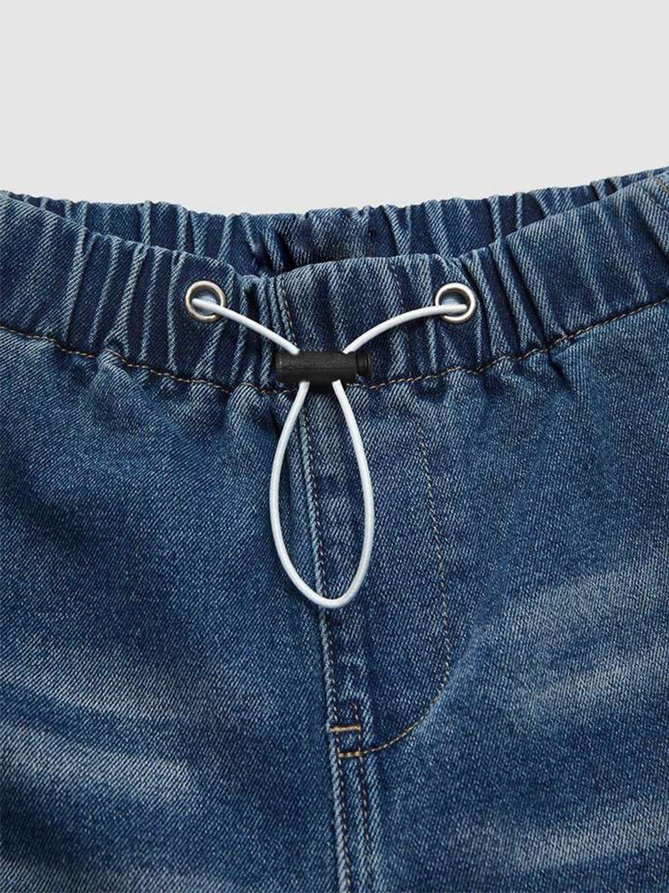 Loose Pleated Jeans