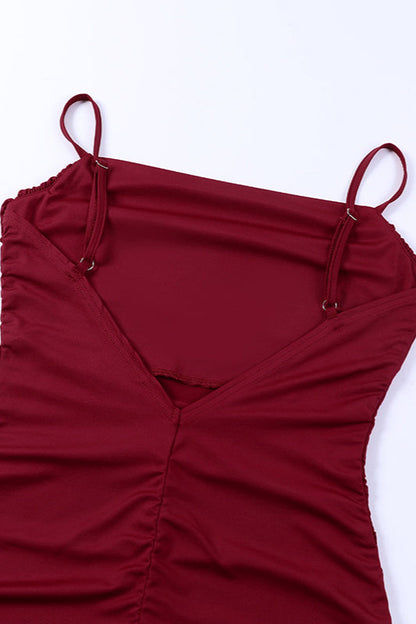 Sexy Plaid Cami Bodycon Party Dress