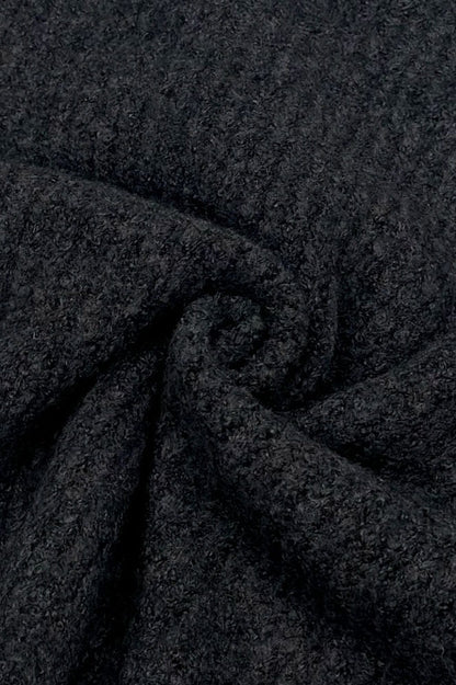 Short Wool Pullover Color Block Sweater