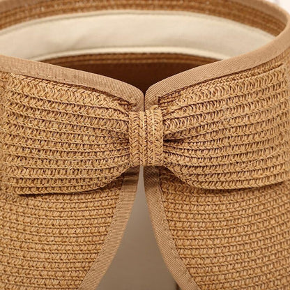 The Soleil — Foldable Straw Visor Hat