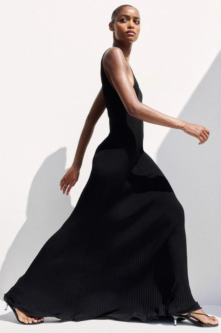 Elegant Backless Slip Birthday Dress