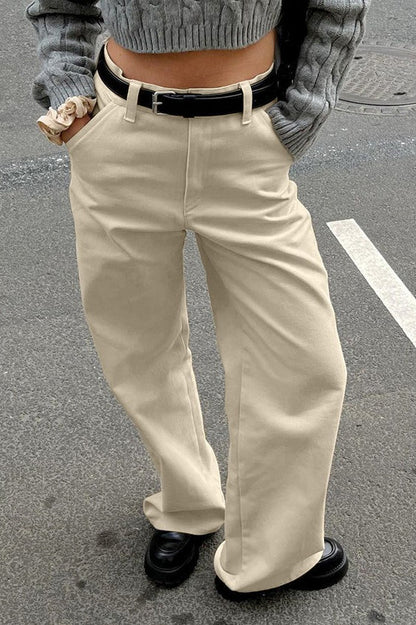 Cotton Loose Vintage Cargo Jeans