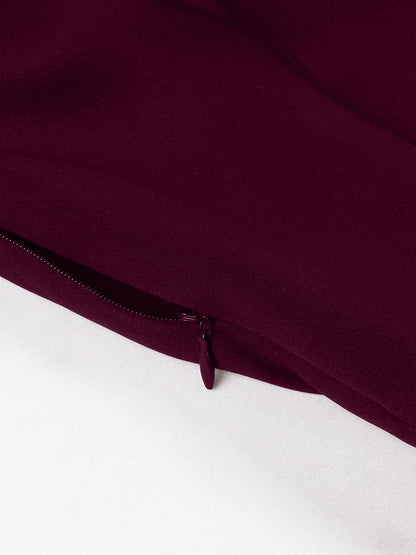 Retro Lapel Side Button Slim Fit Flare A Line Elegant Midi Dress For Women 2026