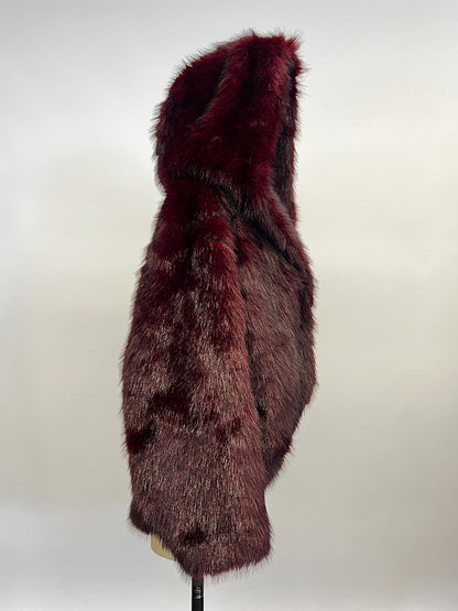 Faux Fur Coats With Hood High Low Design Winter Jacket For Women 2026
