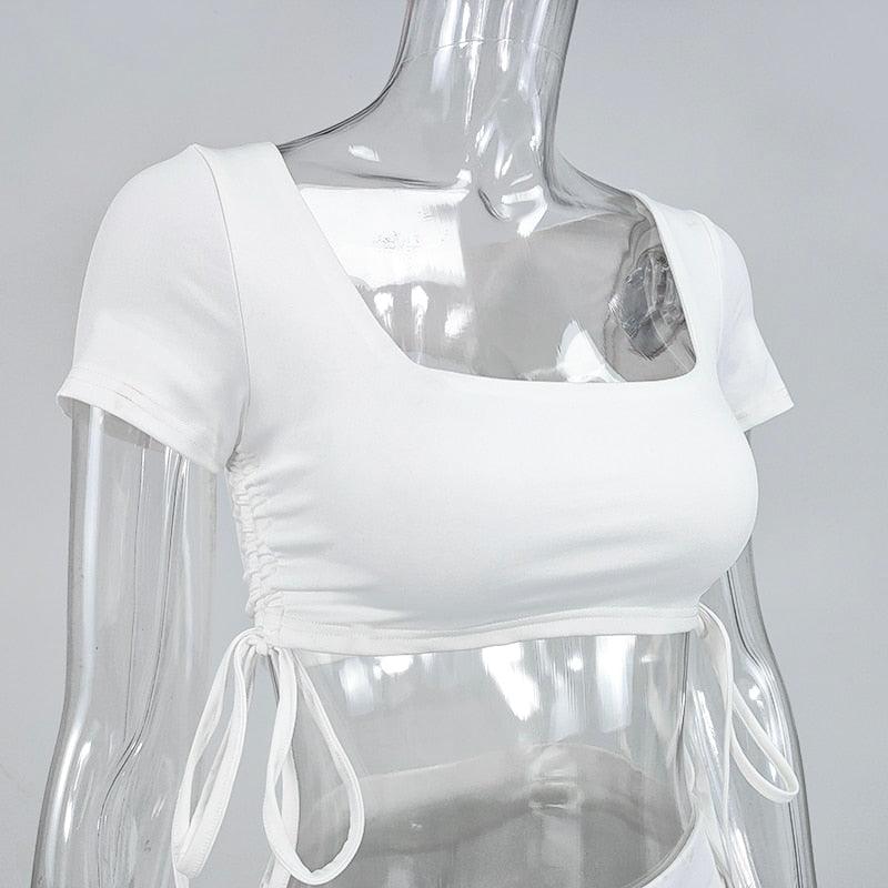 KittenAlarm - Aminta Crop Top & Mini Shorts Set
