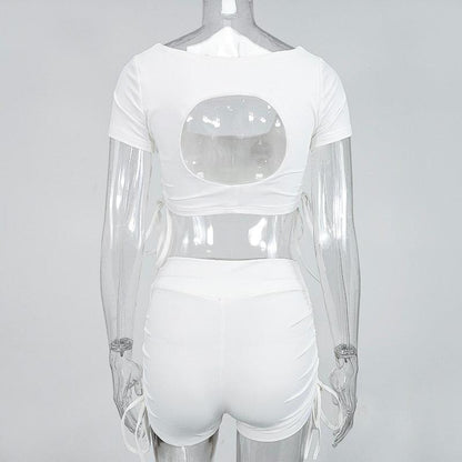 KittenAlarm - Aminta Crop Top & Mini Shorts Set