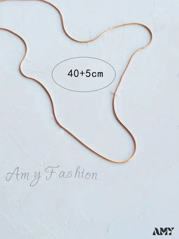 Amy Fashion - Minimalist Stainless Steel Necklace