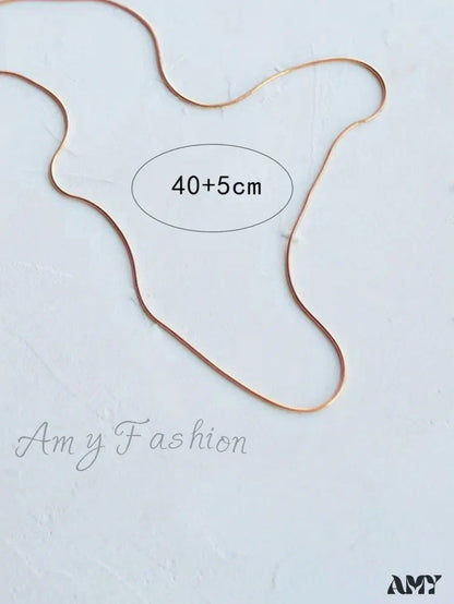 Amy Fashion - Minimalist Stainless Steel Necklace