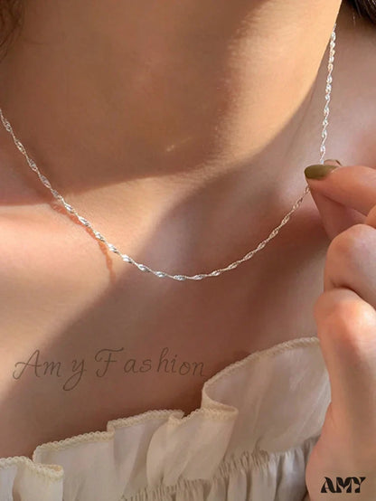 Amy Fashion - Minimalist Stainless Steel Necklace