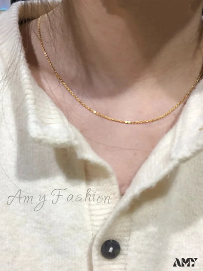 Amy Fashion - Minimalist Stainless Steel Necklace