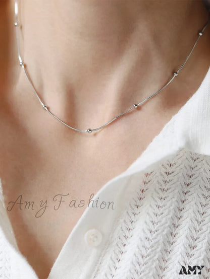 Amy Fashion - Minimalist Stainless Steel Necklace