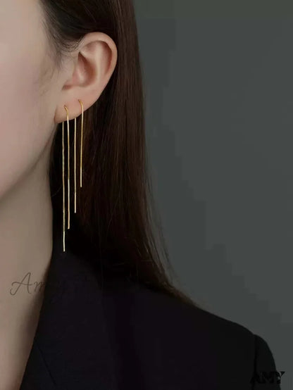 Amy Fashion - Minimalist Threader Earrings