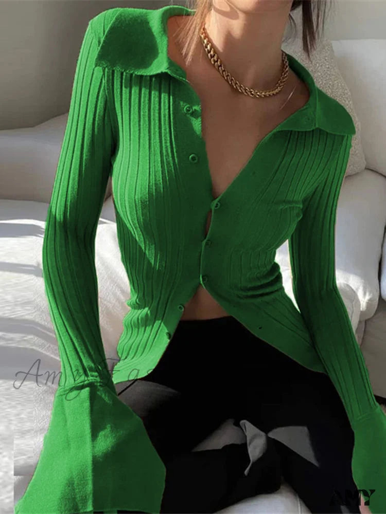 Amy Fashion - Multicolor Slim Knitwear Cardigan